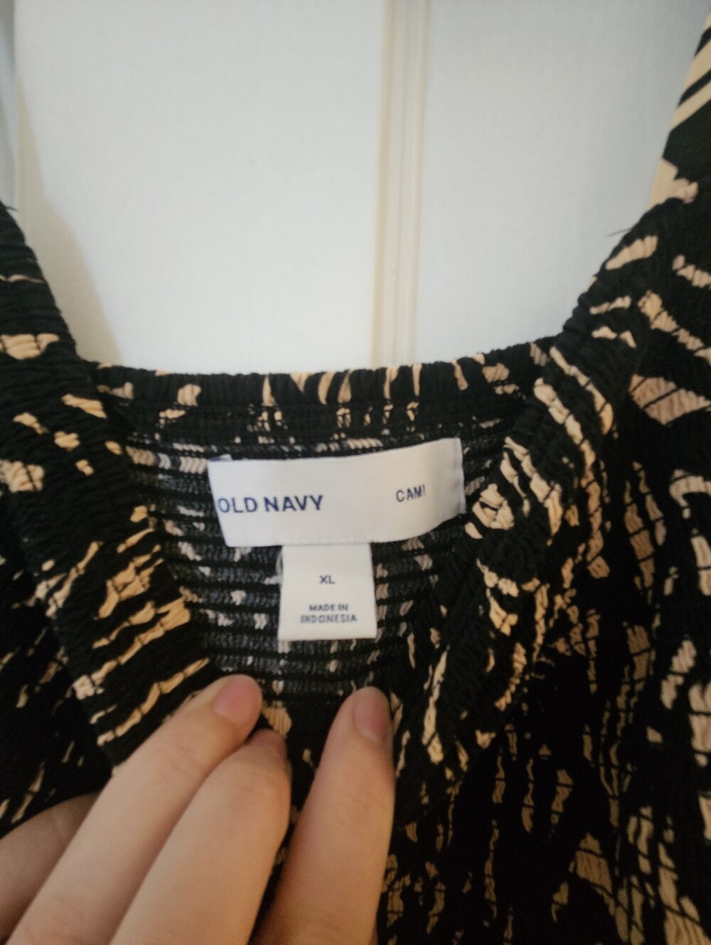 Black and Cream Printed Sundress with Smocked Bodice From Old Navy - Picture 3 of 3